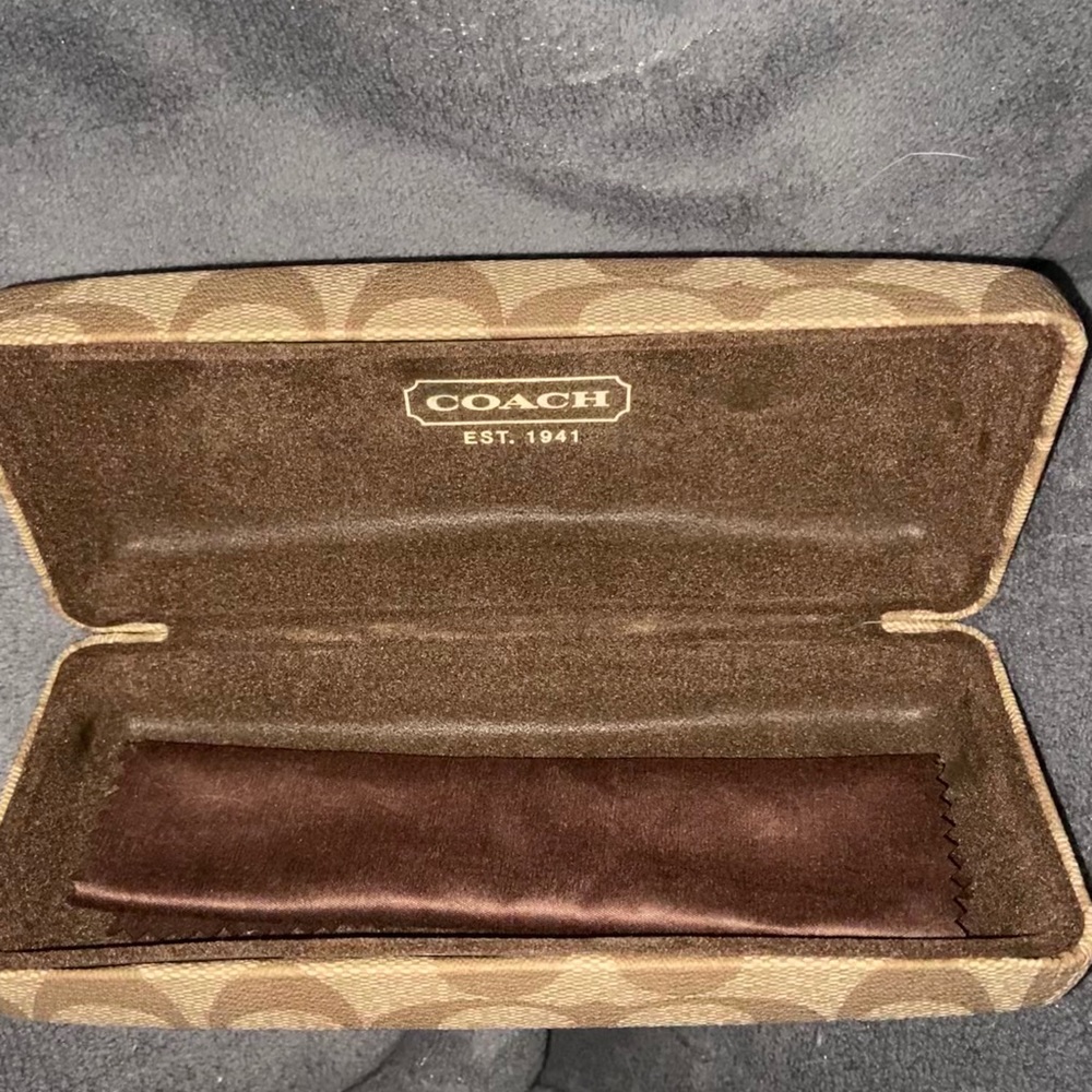Coach glasses case.